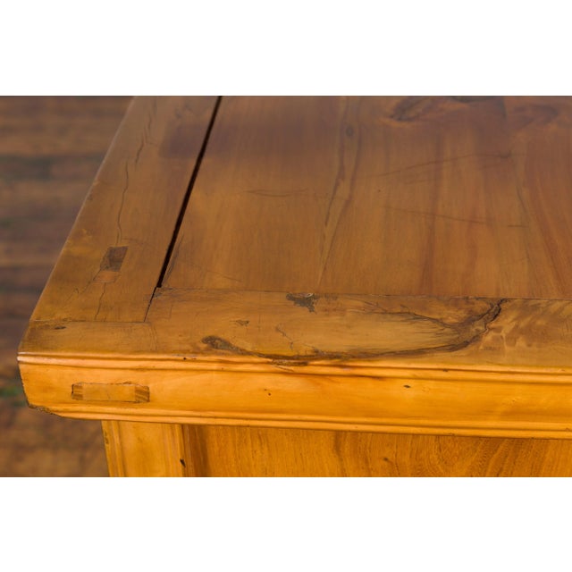 Brown Antique Chinese Double Door Console Cabinet For Sale - Image 8 of 13