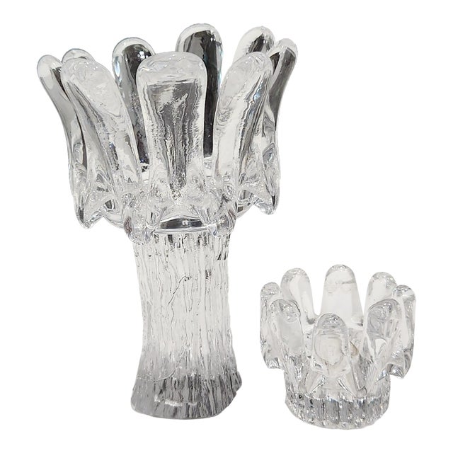 1970s Candlesticks From the Sunflower Series by Göran Wärff- Set of 2 For Sale