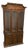 Faux Bamboo Chinoiserie Illuminated Display Cabinet For Sale