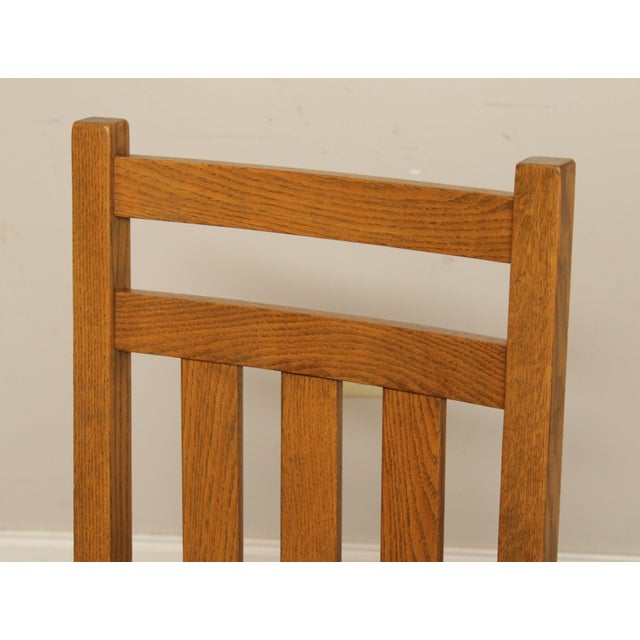 1990s Mission Style Oak Dining Chairs Set of 4 Chairish