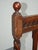 Wood Vintage French Country Brown Oak Barley Twist Arm Chair For Sale - Image 7 of 16