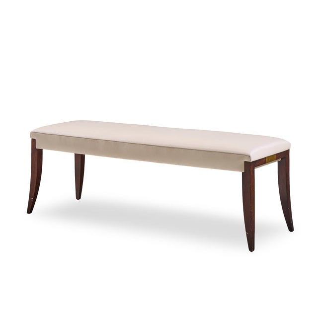 Neoclassical Thomas Pheasant for Baker Furniture Adam Bench For Sale - Image 3 of 10