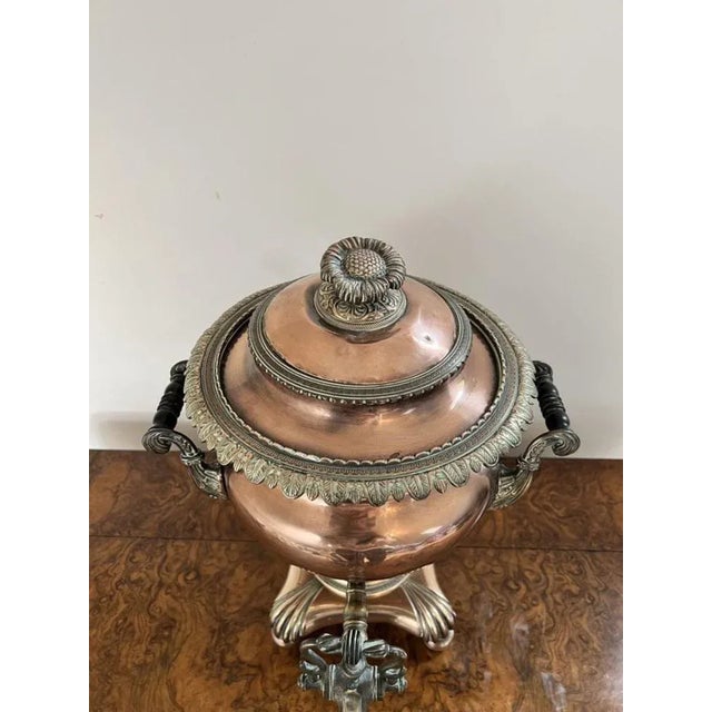 Mid 19th Century Large Antique Victorian Copper Samovar, 1860 For Sale - Image 5 of 8