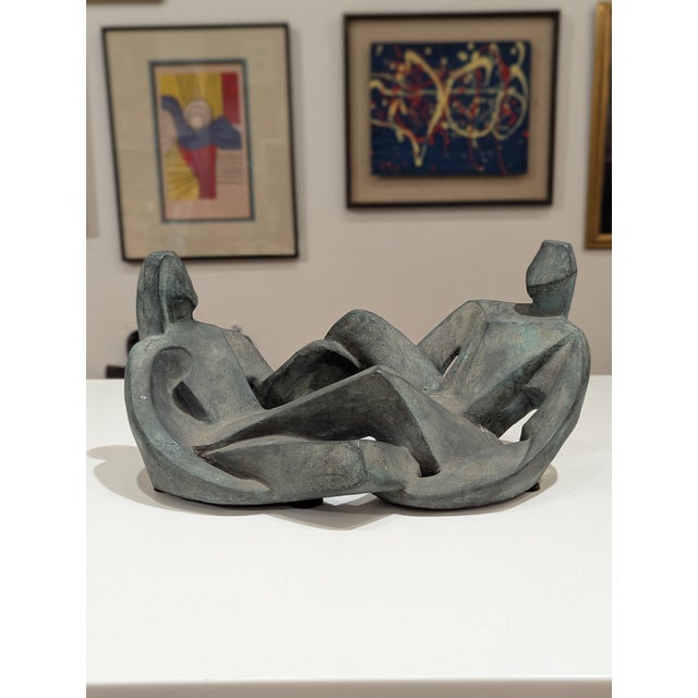 1960s Vintage Brutalist Reclining Figures Sculpture For Sale - Image 5 of 5