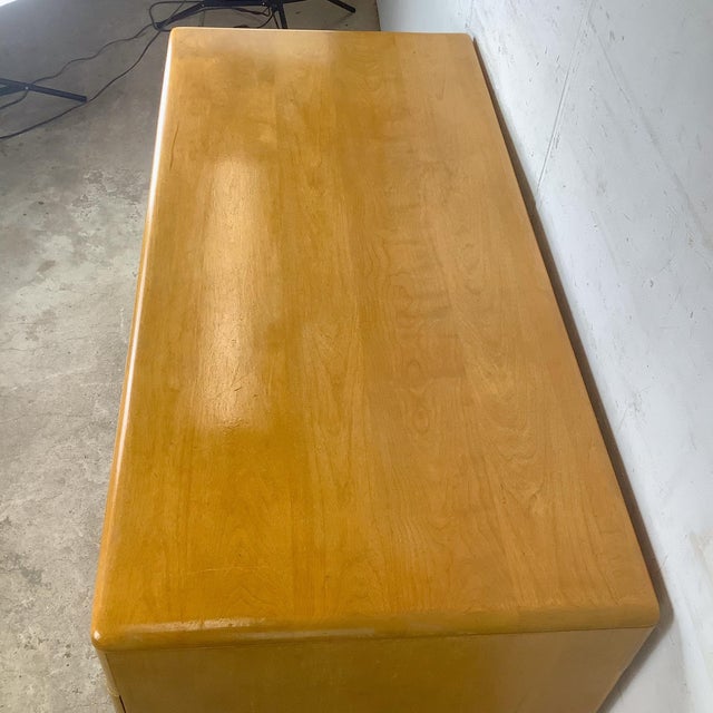 Mid-Century Heywood-Wakefield Wheat Desk by Alexis De Sakhnoffsky For Sale - Image 15 of 18
