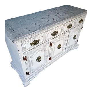 1970’s Keller Furniture Dining Room Credenza Sideboard Cabinet - Newly Refinished For Sale