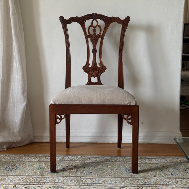Vintage Chippendale Dining Chairs by Maitland-Smith, Set of 8 For Sale - Image 11 of 14
