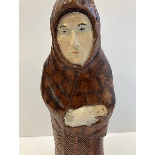 1960s Lithuanian Folk Art Carving Signed Alfonso’s Skirsgilas For Sale - Image 9 of 10
