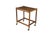 This mid-century modern rolling cart frame features an ingenious accordion-style folding mechanism that allows the entire...