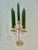 Vintage Georgian Style Brass Five-Light Candelabra, 11.25” For Sale - Image 4 of 9