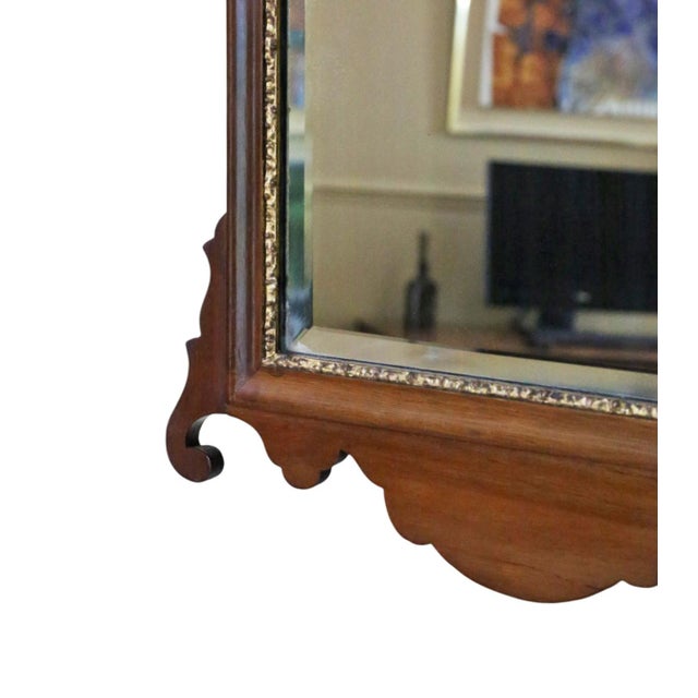 1900 - 1909 Antique Georgian Revival Overmantle Wall Mirror, 1900 For Sale - Image 5 of 8