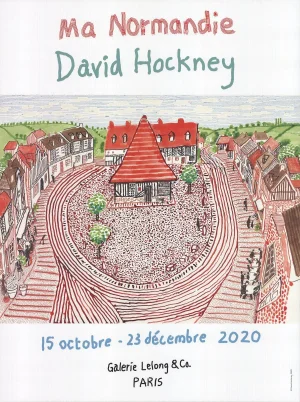 2020 David Hockney 'Ma Normandie' Pop Art Orange, Red, Green France Offset Lithograph