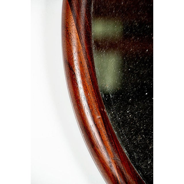 Wood Grande Round Mirror from Vildbjerg Møbelfabrik, 1960 For Sale - Image 7 of 15