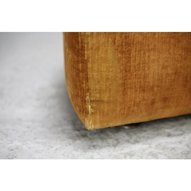 Set of Velvet Poufs, 1970s For Sale - Image 6 of 17
