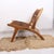 Lara Natural Teak and Genuine Leather Chair For Sale - Image 4 of 11
