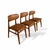 Dining Chairs in Teak and Vinyl, Set of 3 For Sale - Image 9 of 9