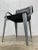 Matteo Grassi 1880 Dark Gray Leather Arm Chair For Sale - Image 9 of 13