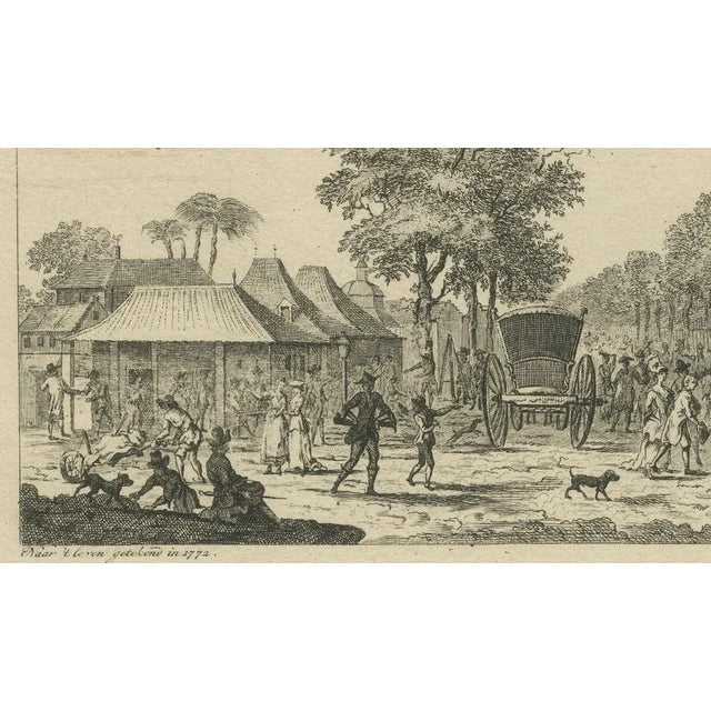 Paper Batavia Market Scenes & Government House, 1780, Print For Sale - Image 7 of 10