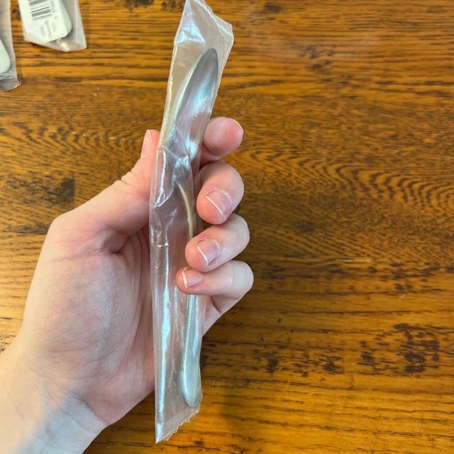 Silver 1990s Christofle Perles Solid Sterling Silver Standard Teaspoon .925 For Sale - Image 8 of 12