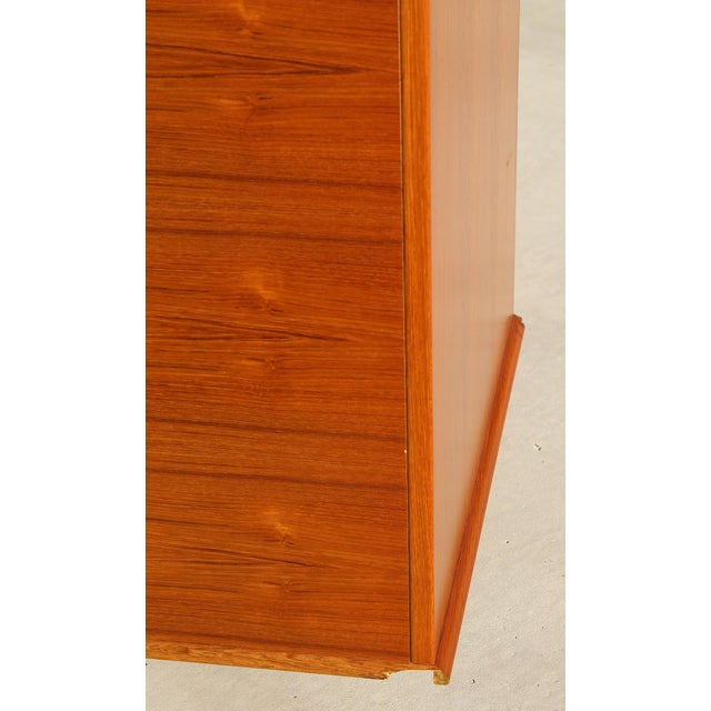 Trak Mid-Century Modern Teak Hidden Office Armoire / Workstation Cabinet For Sale - Image 17 of 18