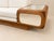 1970s Large Designer Sofa With Floating Side Tables, Split Pencil Reed For Sale - Image 10 of 13
