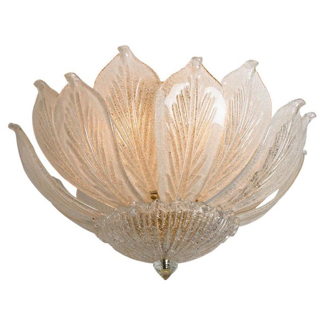 Murano Glass Flush Mount from Barovier & Toso, Italy, 1970s For Sale - Image 12 of 12