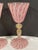 Set of 2 Zanfirico Salviati Murano Style Pink Ribbon Glass Gold Dust Wine Glasses For Sale - Image 4 of 7