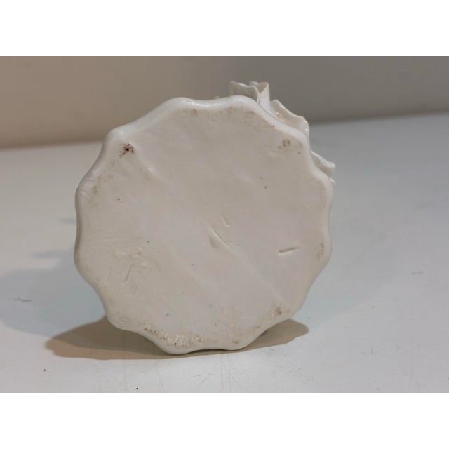 Ivory Vintage Floral Porcelain Bud Vase For Sale - Image 8 of 8