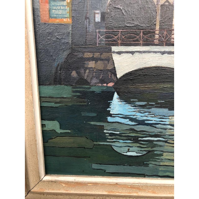 French Artist, Annecy Le Pont Morens, 1960s, Oil Painting on Panel, Framed For Sale - Image 8 of 15