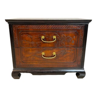 Vintage Drexel Heritage Asian Style Nightstand For Sale