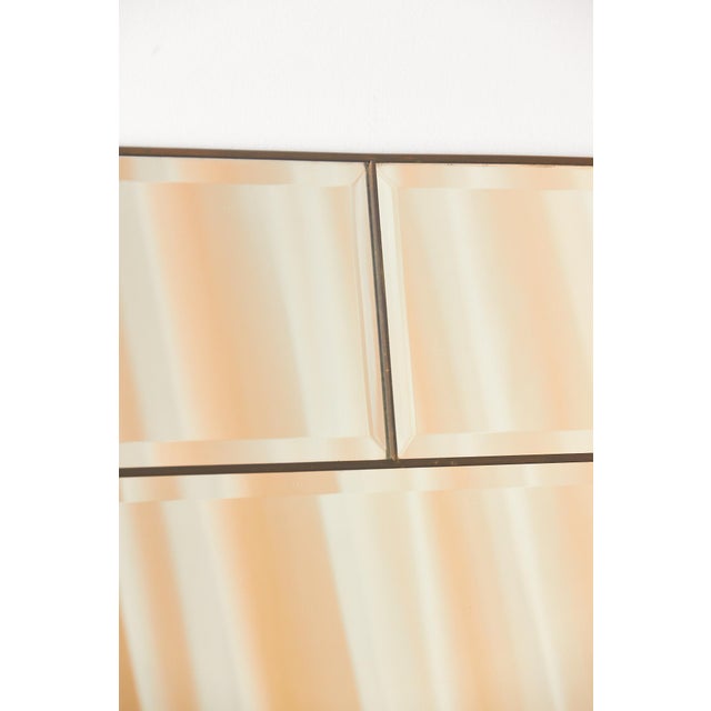 Large Brass-Edged Wall Mirror, 1960s For Sale - Image 6 of 15