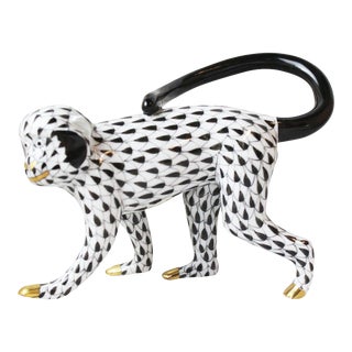 Vintage Herend Porcelain Monkey Figurine