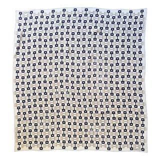 1980s Gucci Stirrups Vintage 1980s Men's Silk Scarf For Sale