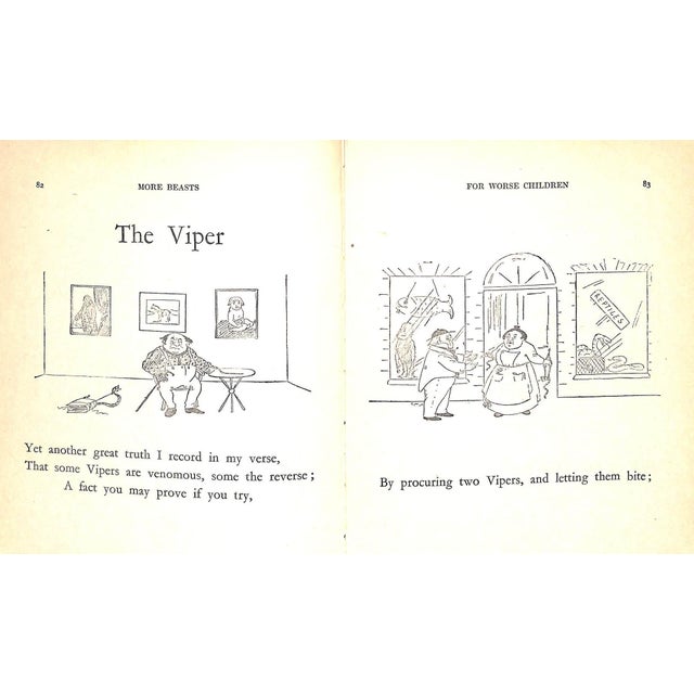 White "The Bad Child's Book of Beasts, Together With More Beasts for Worse Children and Cautionary Tales" 1928 Belloc H. [Verses By] & b.t.b. [Pictures By] For Sale - Image 8 of 10