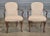 Store Item: Pair of Hickory Chair Queen Anne Style Upholstered Arm Chairs Description: Pair of chairs copied from an 18th...
