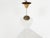 Antique decorated glass Art Deco pendant light. Tested and ready for use with a regular E27 light bulb holder. Brass and...