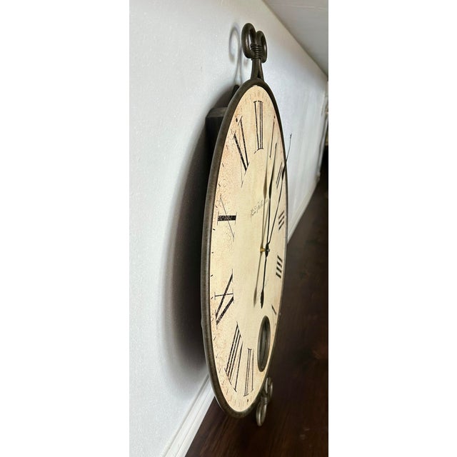 2000 - 2009 Large Howard Miller Magellan Wall Clock For Sale - Image 5 of 7