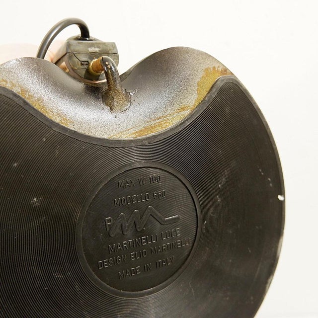 Black Model 660 Table Lamp by Elio Martinelli for Martinelli Luce For Sale - Image 9 of 12