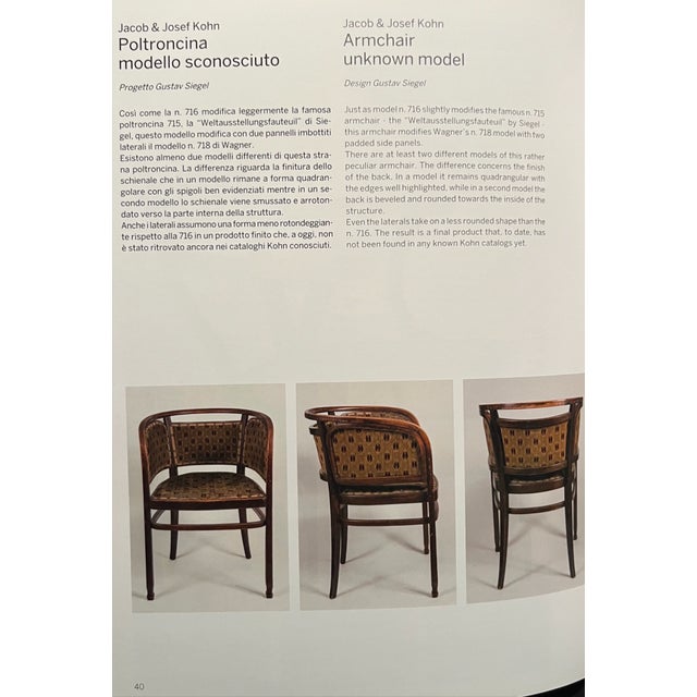 Secessionist Seating Group by Gustav Siegel for Jacob & Josef Kohn, Vienna, 1902, Set of 3 For Sale - Image 5 of 18