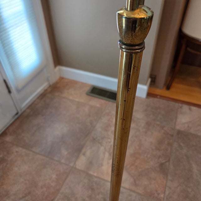 Mid 20th Century Lightolier Styled Mid-Century Modern Brass Dual Headed Floor Lamp For Sale - Image 5 of 8