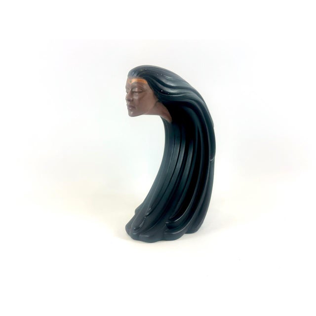 Vintage Ceramic Woman of the Wind Figure from Sittre, 1980s For Sale - Image 13 of 13