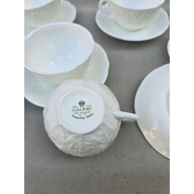 1980s 1980s Coalport Cups and Saucers - 14 pcs For Sale - Image 5 of 5