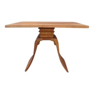 1950s Paul Frankl for Brown & Saltzman Blonde Mahogany End Table For Sale