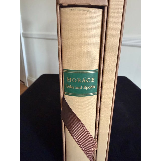 Horace Odes & Epodes 1961 Pages from Horace Limited Editions Club with box Carmina Horace Odes & Epodes. This is a...