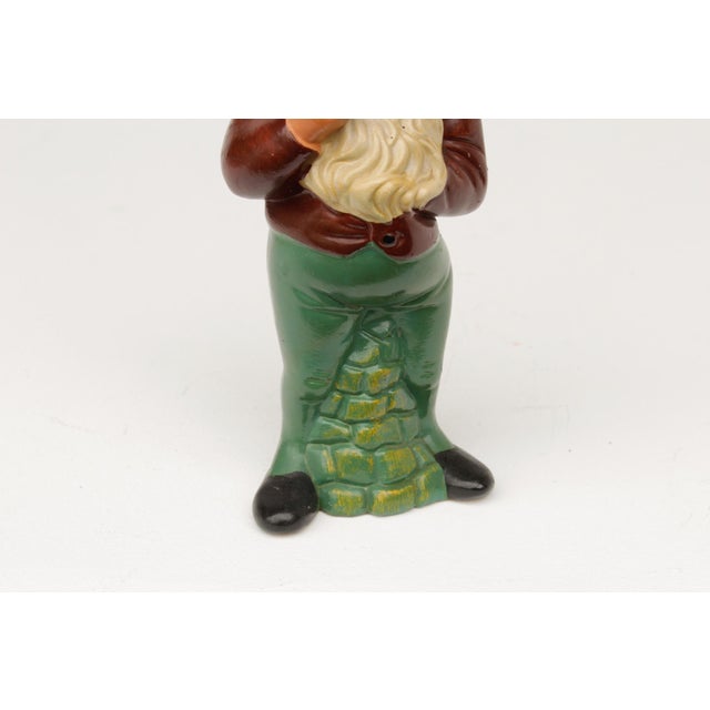 Ceramic Pipe-Smoking Garden Gnome in Terracotta by Griebel, 1970s For Sale - Image 7 of 10