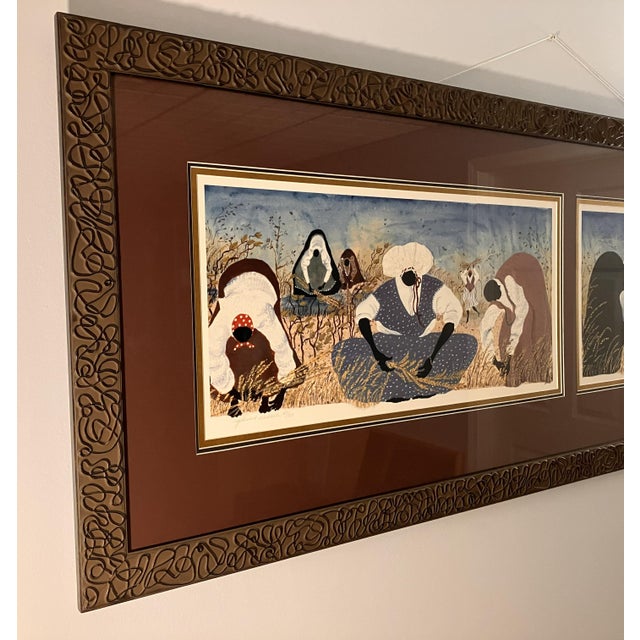 Gatewood Waddell "Earth Mothers" Dyptych Offset Lithograph Print Edition 497/850, 1996 For Sale - Image 9 of 9