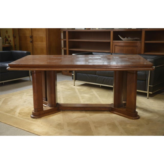 Oak Table in the style of Charles Dudouyt, 1940s, in Very Good conditions. Designed 1920 to 1949 This piece is designed in...