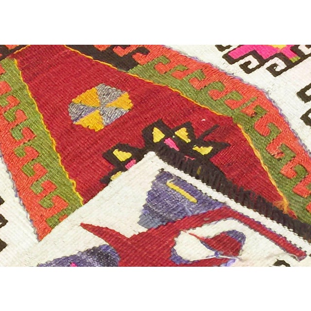 1960s Turkish Kilim For Sale - Image 4 of 4