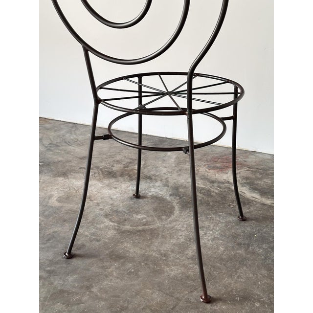 Spiral Iron Chairs in the Style of Luigi Serafini for Sawaya & Moroni, 1980s, Set of 6 For Sale - Image 17 of 18