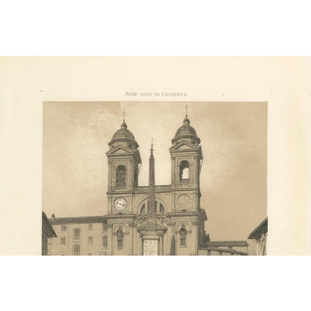 Mid 19th Century Rome Iconic City View, 1869, Paper For Sale - Image 5 of 10